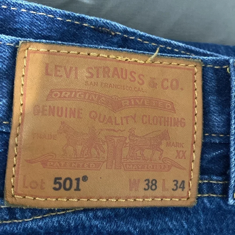 Levi’s 501 button fly jeans. 38x34